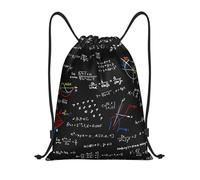 BYwenhopnbs Bolsa con cordón para fórmulas matemáticas, mochila ligera para gimnasio para hombres y mujeres.