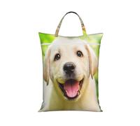 BYwenhopnbs Bolsa de lavandería con forma de cachorro de Labrador Retriever, bolsas de viaje para ropa mojada, bolsa de lavado con cremallera.