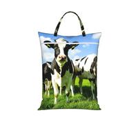 BYwenhopnbs Bolsa para ropa sucia de viaje con cremallera, ideal para comer vacas en pastos de verano.