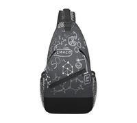 BYwenhopnbs Bolso bandolera pequeño para hombre con estampado de dibujo científico escrito a mano. Mochila de viaje.
