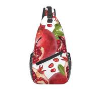 BYwenhopnbs Bolso bandolera pequeño para hombre con semillas de granada, ideal para viajes y como mochila de hombro.
