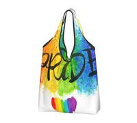 BYwenhopnbs Bolso plegable Rainbow Gay Pride LGBTQ, impermeable y reutilizable para compras y viajes.