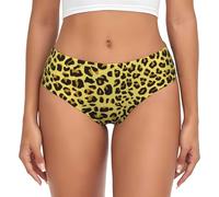 BYwenhopnbs Braguitas de Soporte para Mujer, cómodas y Suaves, con Estampado de Leopardo Amarillo Guepardo.