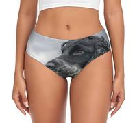 BYwenhopnbs English Cocker Spaniel - Calzoncillos de apoyo para mujer, con orejas grandes y rizadas, color negro, ropa interior cómoda y suave para mujer, multicolor, 4XL