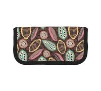 BYwenhopnbs Estuche de Gran Capacidad con diseño de Vaina de Cacao Colorida, Organizador de Lona para lápices para niñas.