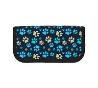 BYwenhopnbs Estuche de Lona con diseño de Huella de Perro, de Gran Capacidad, Organizador para lápices y lápices, para niñas.