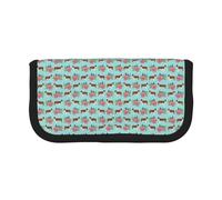 BYwenhopnbs Estuche de Lona con diseño Floral de San Bernardo, de Gran Capacidad, Organizador para lápices y lápices, para niñas.