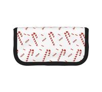 BYwenhopnbs Estuche de Lona de Gran Capacidad con diseño de bastón de Caramelo para niñas.