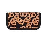 BYwenhopnbs Estuche de Lona de Gran Capacidad con diseño de Pretzel Fresco, Organizador para lápices y lápices para niñas.