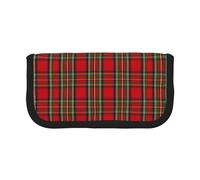 BYwenhopnbs Estuche de Lona de Gran Capacidad con diseño de tartán del Clan escocés Stewart para niñas.