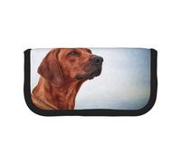 BYwenhopnbs Estuche de Lona de Gran Capacidad para lápices de Perro Rhodesian Ridgeback, Organizador para bolígrafos, Ideal para niñas.