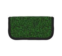 BYwenhopnbs Estuche de Lona para lápices de Gran Capacidad, Organizador de lápices, Estuche de Lona para niñas, con código de computadora Decimal Verde, para Programador.