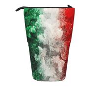 BYwenhopnbs Estuche para lápices de pie con Bandera de Italia, Estuche telescópico para lápices