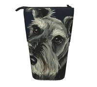 BYwenhopnbs Estuche para lápices de pie con diseño de Perros Schnauzer Lindos y Coloridos, Estuche telescópico para lápices