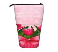 BYwenhopnbs Estuche para lápices de pie Tulip Art, Estuche telescópico para lápices