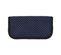 BYwenhopnbs Estuche para lápices Moderno y Elegante con Lunares Dorados en Azul Marino, de Gran Capacidad, Organizador de bolígrafos, Bolsa de Lona para niñas.