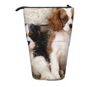 BYwenhopnbs Estuche para lápices telescópico con Base de pie para Cachorros pequeños de Cavalier King Charles Spaniel