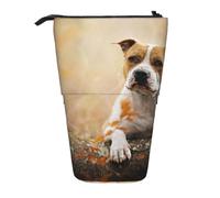 BYwenhopnbs Estuche para lápices telescópico con impresión de American Staffordshire Terrier