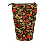 BYwenhopnbs Estuche para lápices Tradicional Ruso Khokhloma, Estuche telescópico para lápices.