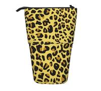 BYwenhopnbs Estuche para lápices Vertical con diseño de Leopardo Amarillo Guepardo, Estuche telescópico para lápices