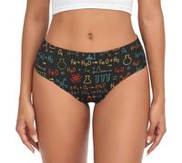 BYwenhopnbs Experimento de ecuación de química educativa, calzoncillos de apoyo para mujer, ropa interior cómoda y suave para mujer, multicolor, XXL