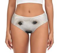 BYwenhopnbs Lindo Cachorro Westie, Calzoncillos de Soporte para Mujer, Bolsa, Ropa Interior Suave y cómoda para Mujer