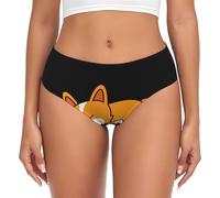 BYwenhopnbs Lindo Corgi durmiendo, Calzoncillos de Soporte para Mujer, Bolsa, Ropa Interior cómoda y Suave para Mujer