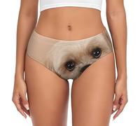 BYwenhopnbs Lindo Perro Shitzu, Calzoncillos de Soporte para Mujer, Bolsa, Ropa Interior cómoda y Suave para Mujer