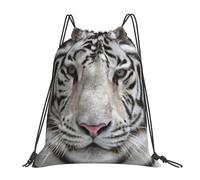 BYwenhopnbs Mochila con cordón de tigre blanco de invierno, mochila deportiva para gimnasio, bolsa de cuerda resistente al agua para mujeres y hombres