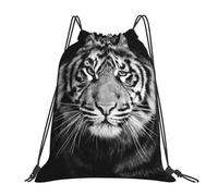 BYwenhopnbs Mochila con cordón de tigre blanco, mochila deportiva para gimnasio, bolsa de cuerda resistente al agua para mujeres y hombres