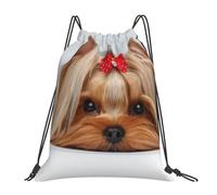 BYwenhopnbs Mochila con cordón Yorkshire Terrier para gimnasio, deportiva, resistente al agua, para mujer y hombre