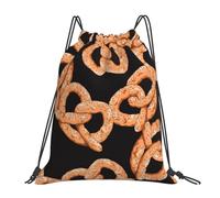 BYwenhopnbs Mochila deportiva con cordón Pretzel fresco, resistente al agua, para gimnasio, para mujeres y hombres