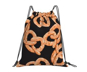 BYwenhopnbs Mochila deportiva con cordón Pretzel fresco, resistente al agua, para gimnasio, para mujeres y hombres