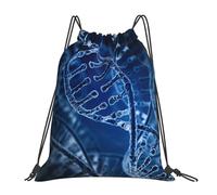 BYwenhopnbs Mochila deportiva con cordón y estampado de fotos de DNA Chain, resistente al agua, para gimnasio, para hombres y mujeres