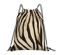 BYwenhopnbs Mochila deportiva con cordón y estampado de piel de tigre, resistente al agua, para hombre y mujer