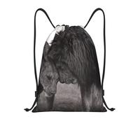 BYwenhopnbs Mochila ligera con cordón y estampado de león y leona para gimnasio, ideal para hombres y mujeres.