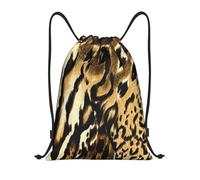 BYwenhopnbs Mochila ligera de gimnasio para hombres y mujeres con estampado de leopardo, león y tigre.