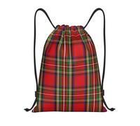 BYwenhopnbs Mochila ligera de gimnasio para hombres y mujeres con estampado de tartán del clan escocés Stewart.