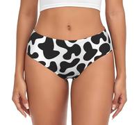 BYwenhopnbs Patrón sin costuras con vaca manchada, calzoncillos de apoyo para mujer, ropa interior cómoda y suave para mujer, multicolor, 4XL