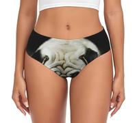 BYwenhopnbs Pug, perros tristes, perros tristes, mascotas, pug, calzoncillos de apoyo para mujer, ropa interior cómoda y suave para mujer, multicolor, XXL