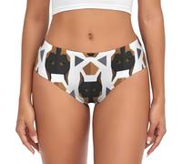 BYwenhopnbs Ropa Interior cómoda y Suave con Estampado Poligonal de Cabeza de dóberman para Mujer.