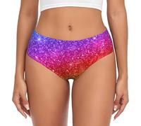 BYwenhopnbs Ropa Interior de Mujer con Brillo Colorido, Bolsa de Soporte, Suave y cómoda.
