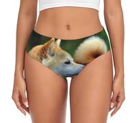 BYwenhopnbs Ropa Interior de Soporte para Mujer, cómoda y Suave, con Estampado de Akita Inu Bokeh, Ideal para Perros y Mascotas.