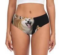 BYwenhopnbs Ropa Interior de Soporte para Mujer, Shiba Inu, Akita Inu, cómoda y Suave.