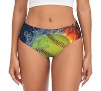 BYwenhopnbs Ropa Interior Suave y cómoda para Mujer con Bolsa de Soporte de softbol Amarillo
