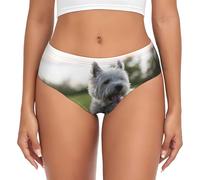 BYwenhopnbs Ropa Interior Suave y cómoda para Mujer, con Bolsa de Soporte, para Perros Westie Lawn West Highland White Terrier