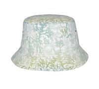 BYwenhopnbs Sombreros Tipo Cubo para Hombre, Color Verde mar Azul Marino, Estilo Alga Marina, Sombrero Tipo Cubo Informal para Exteriores con protección UV.