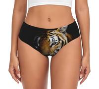 BYwenhopnbs Tiger Head In Dark Printed, calzoncillos de apoyo para mujer, ropa interior cómoda y suave para mujer, multicolor, 4XL