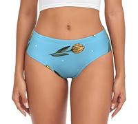 BYwenhopnbs Tulipanes amarillos dibujados a mano, calzoncillos de apoyo para mujer, ropa interior cómoda y suave para mujer, multicolor, XL