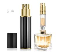 Bywulanda Atomizador de perfume de 10 ml, botella de perfume de viaje recargable y portátil con bomba inferior, mini dispensador de colonia, pulverizador portátil, tamaño de bolsillo para mujeres y